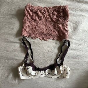 Free People Bralette Bra Lace Bundle XS